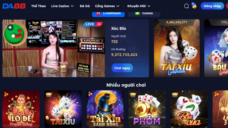 Giao diện web nhà cái siêu đẹp mắt và độc lạ khó cưỡng