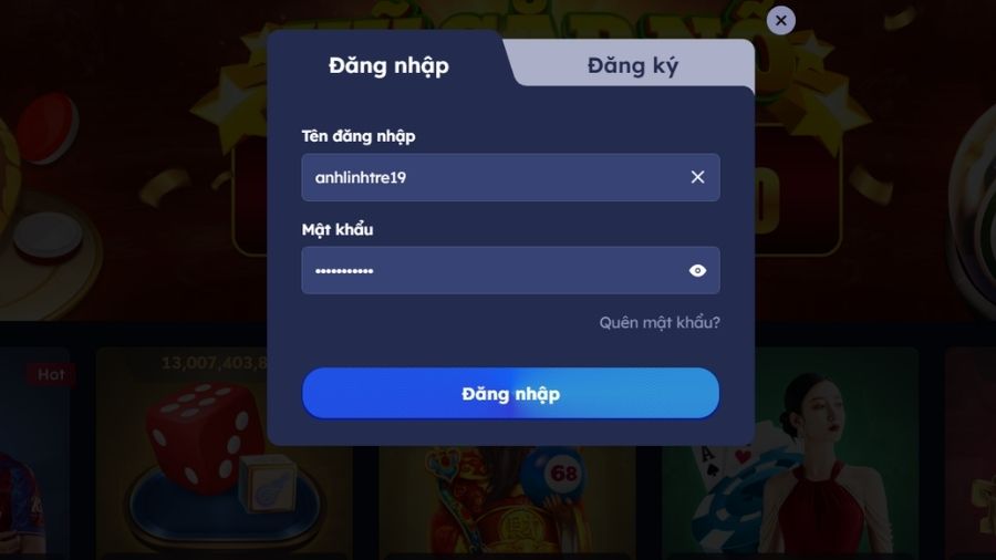 Điều kiện cần thiết để đăng nhập DA88