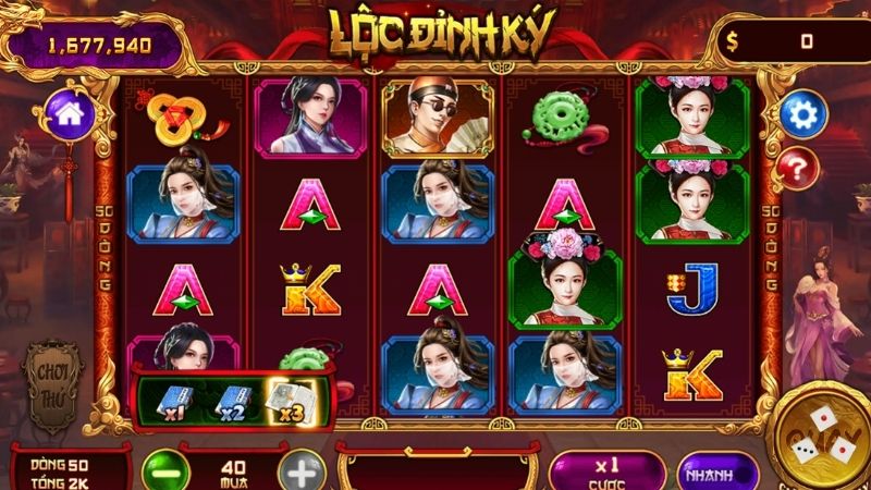 Slot game lộc đỉnh ký DA88 với chế độ quay đa dạng